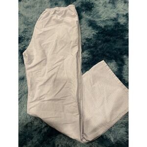 Brandy Melville Women's Blue White Striped Drawstring Casual Pants